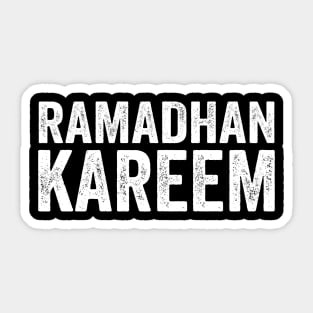 Ramadhan Kareem - Text Style White Font Sticker